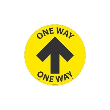 Nmc WALK ON, ONE WAY ARROW, 8 DIA, WFS87YE WFS87YE